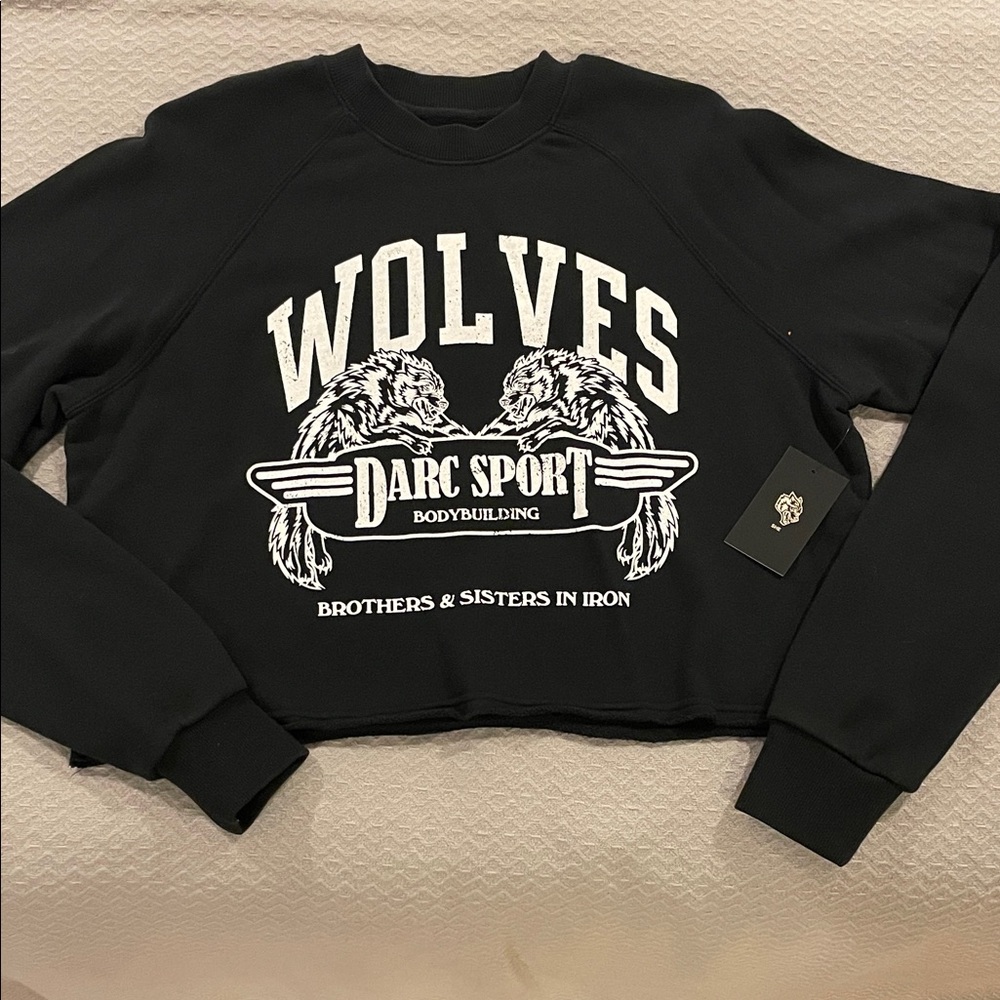 Darc Sport Black Wolves Crew Neck Sweater